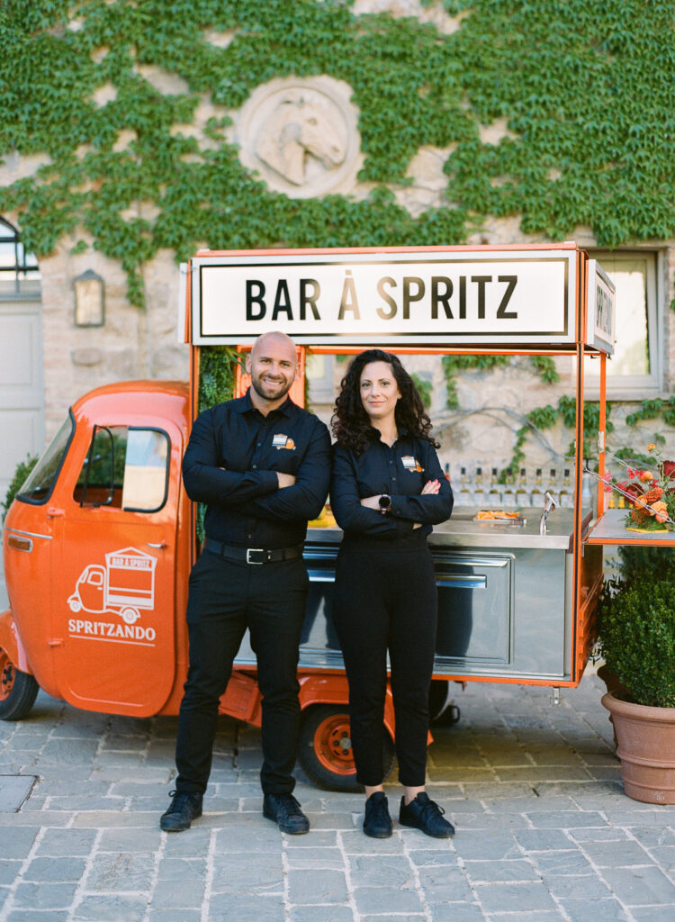 L'équipe Spritzando et son triporteur