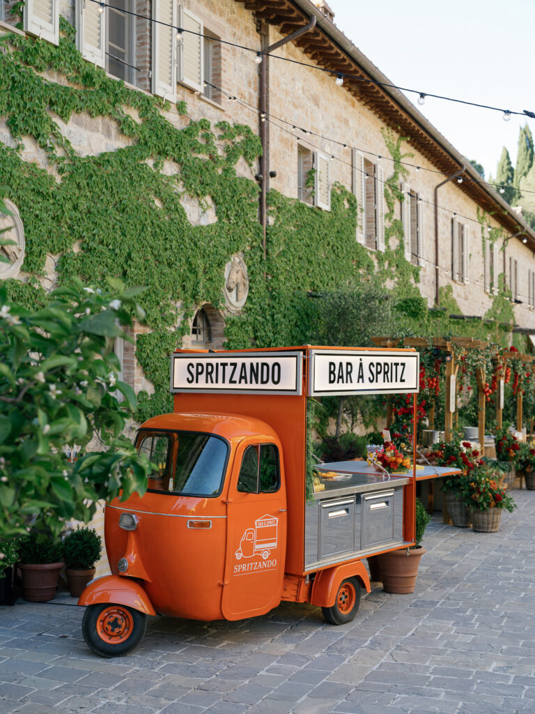 Triporteur Spritzando lors d'un événement en Italie